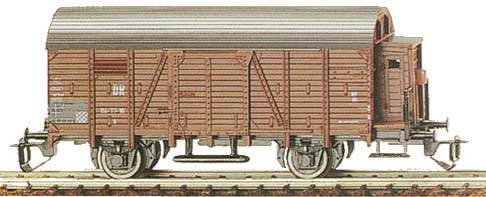 Box car &quot;Kassel&quot; G with brakemans cabin<br /><a href='images/pictures/Tillig/14121.jpg' target='_blank'>Full size image</a>